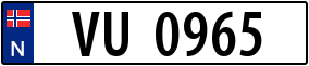 Trailer License Plate